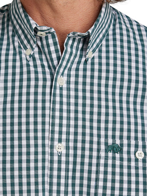 Long Sleeve Classic Gingham Shirt - Forest
