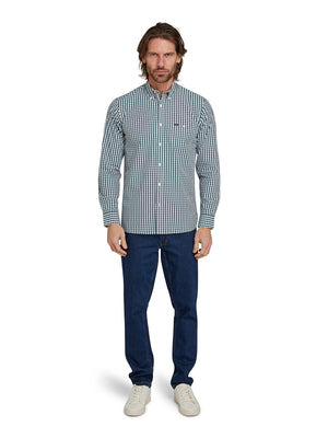 Long Sleeve Classic Gingham Shirt - Forest