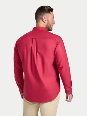 Long Sleeve Classic Oxford Shirt - Berry