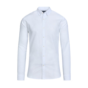 Long Sleeve Classic Oxford Shirt - White