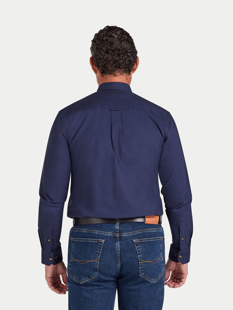Long Sleeve Classic Oxford Shirt - Navy