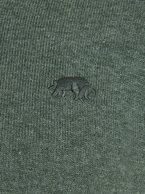 Long Sleeve Classic Knitted Polo - Sage