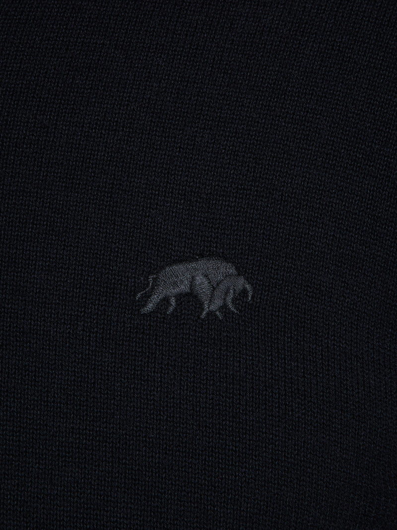 Classic Knitted Polo - Black