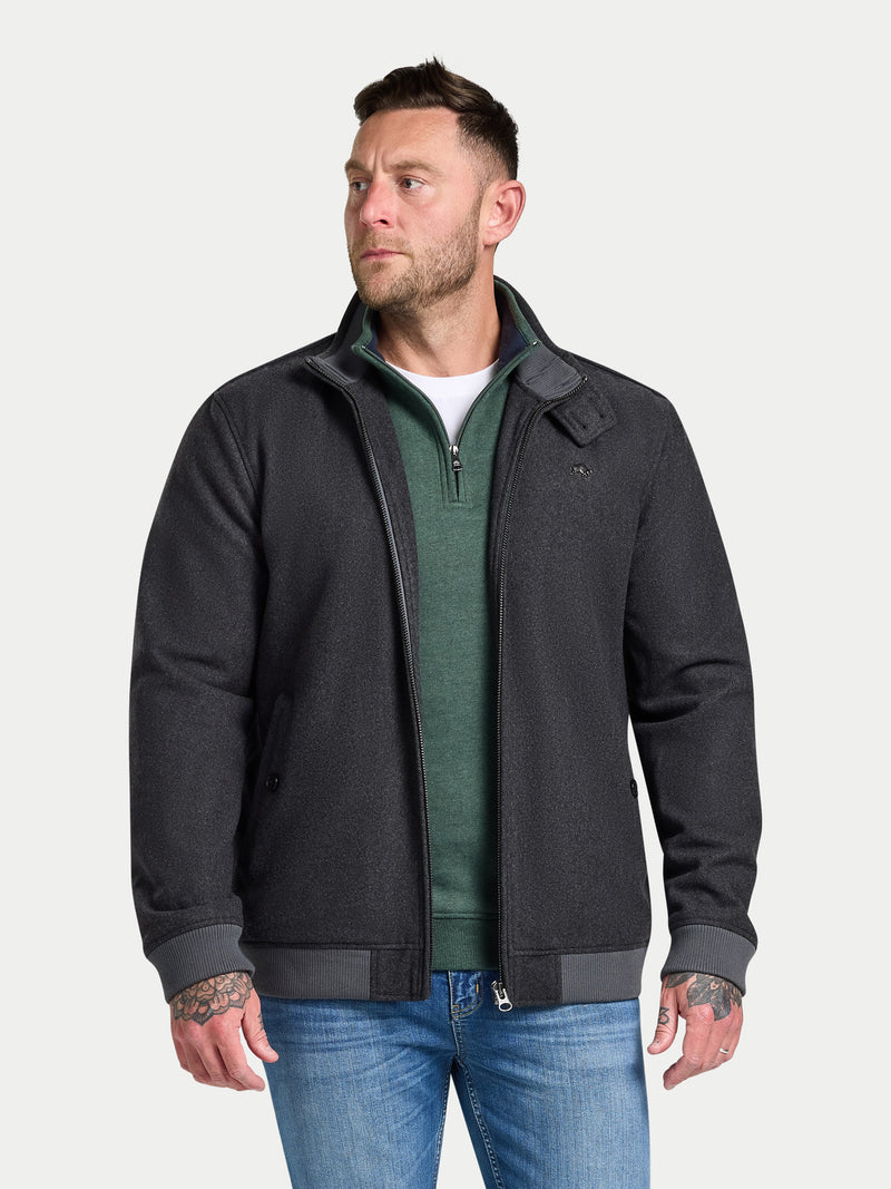 Wool Harrington - Charcoal