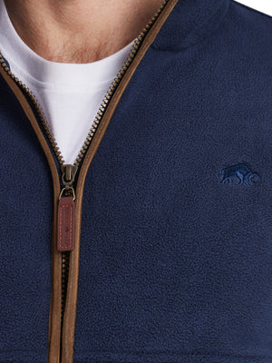 Classic Fleece Zip Through Jacket - Navy