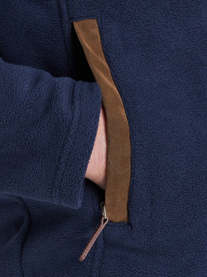 Classic Fleece Zip Through Jacket - Navy