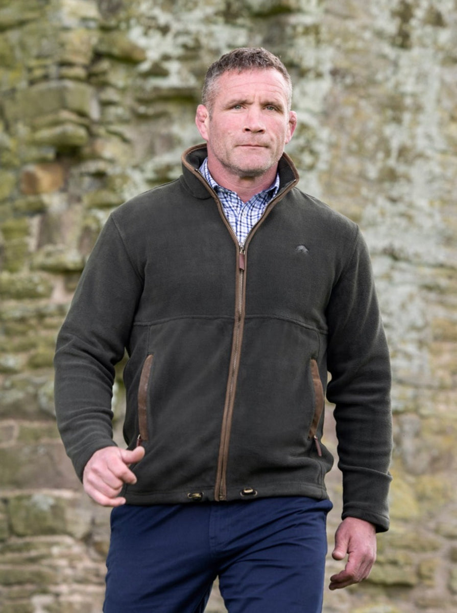 Fleece Zip Through Jacket Forest