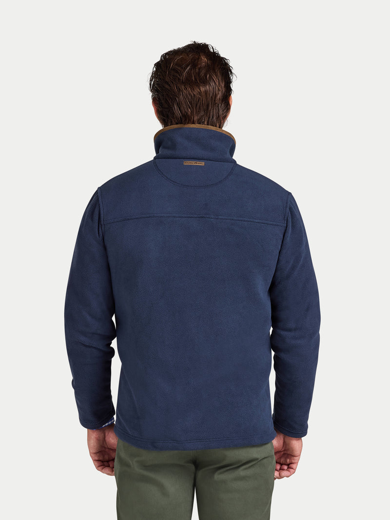 Classic Fleece Zip Through Jacket - Navy