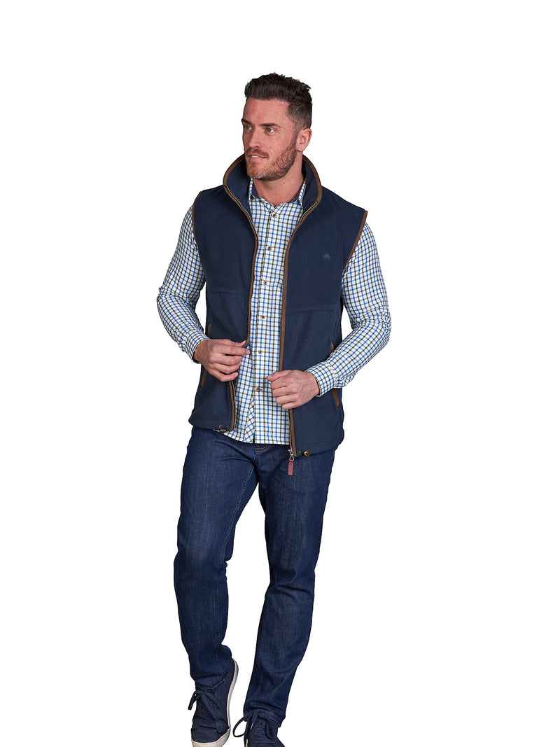 Fleece Gilet - Navy