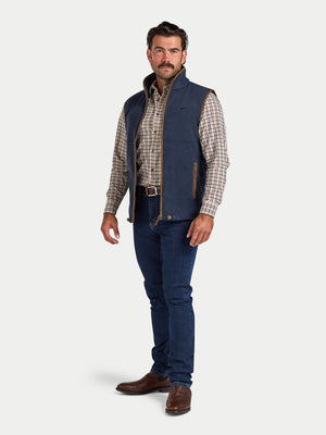 Fleece Gilet - Navy
