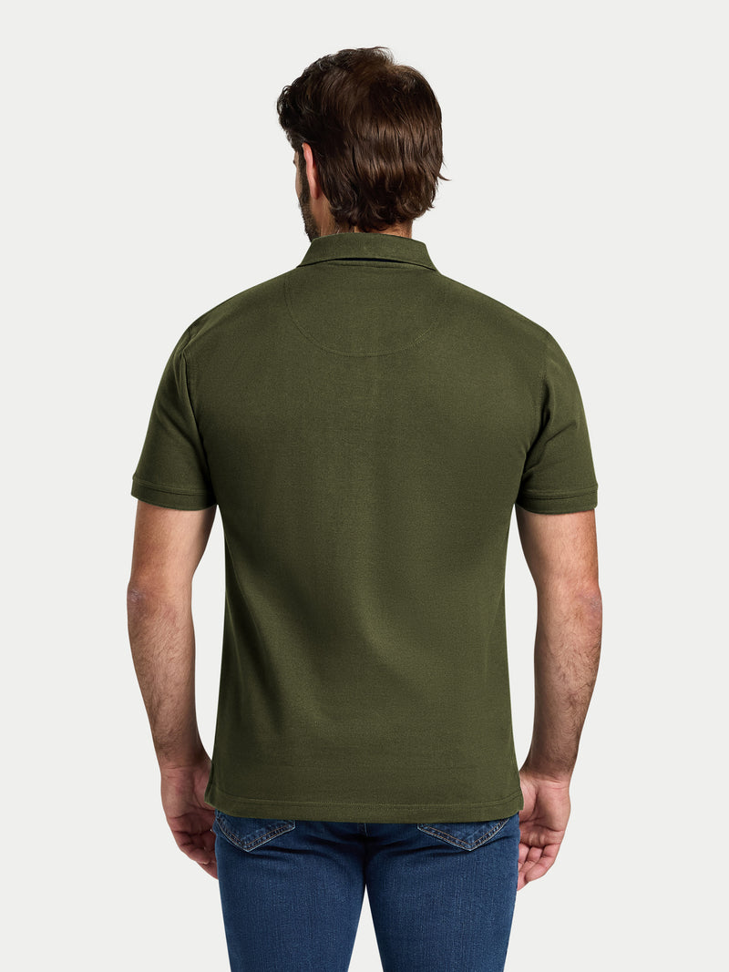 Classic Organic Polo - Army Green