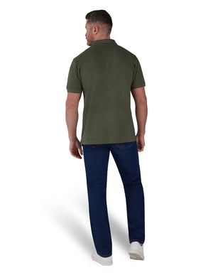 Classic Organic Polo - Army Green