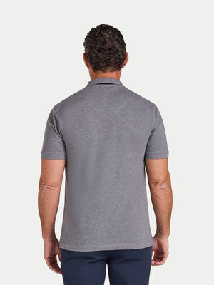Classic Organic Polo - Grey Marl