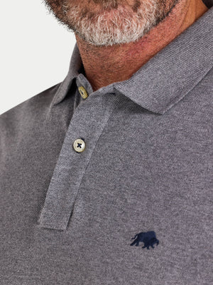 Classic Organic Polo - Grey Marl