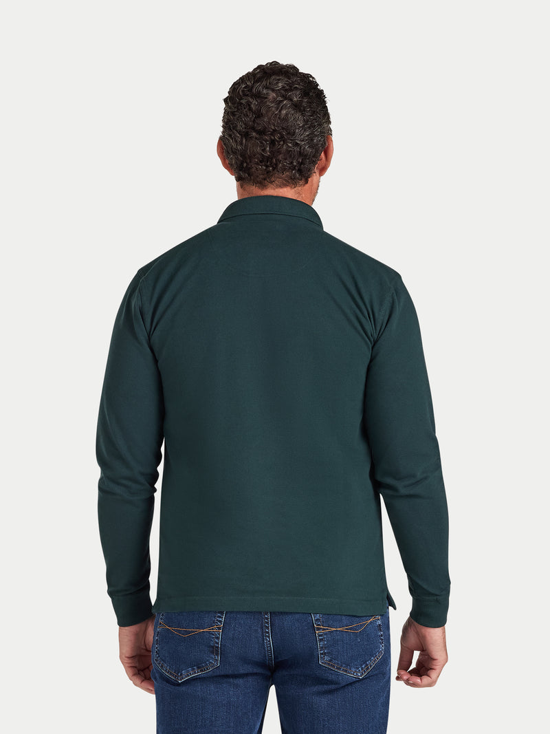 L/S Classic Pique Polo - Forest