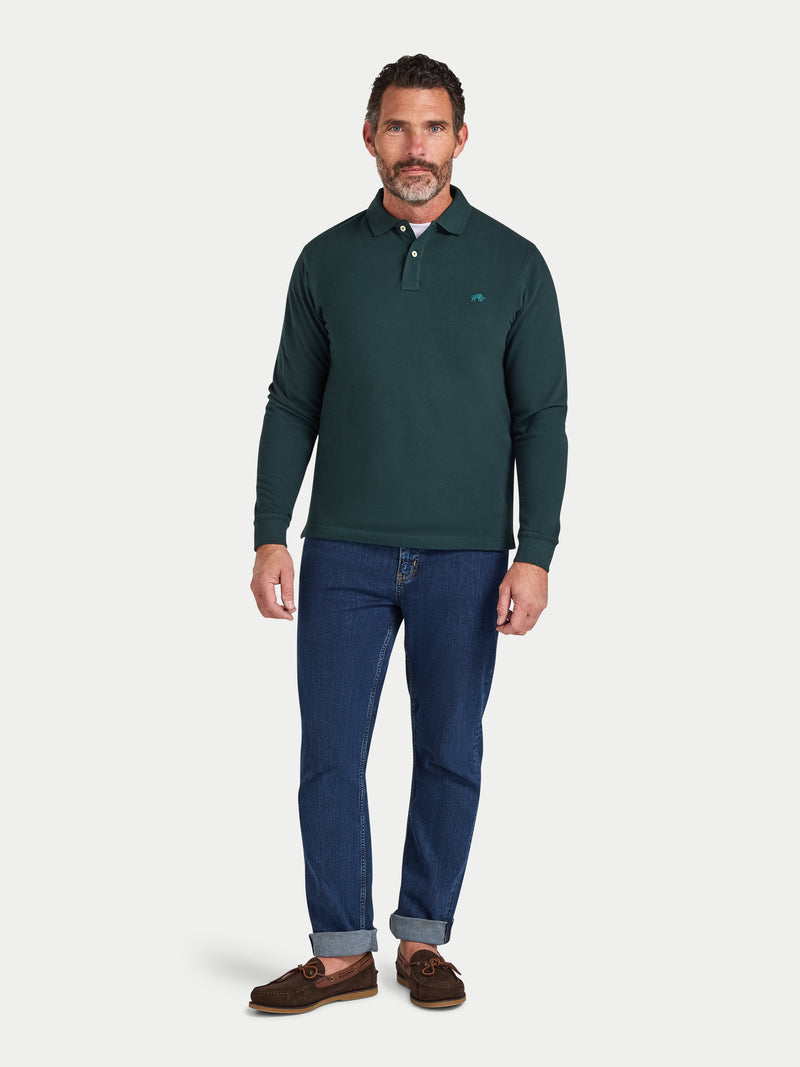 L/S Classic Pique Polo - Forest