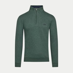 Classic Jersey Quarter Zip Sweat - Forest