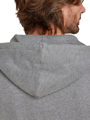 Classic Zip Through Hoodie - Grey Marl