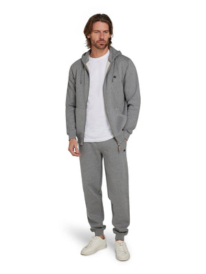 Classic Zip Through Hoodie - Grey Marl