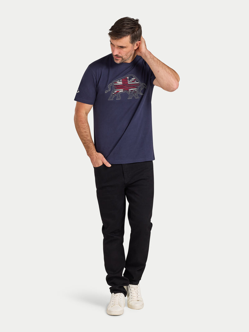 Slash Bull T-Shirt - Navy