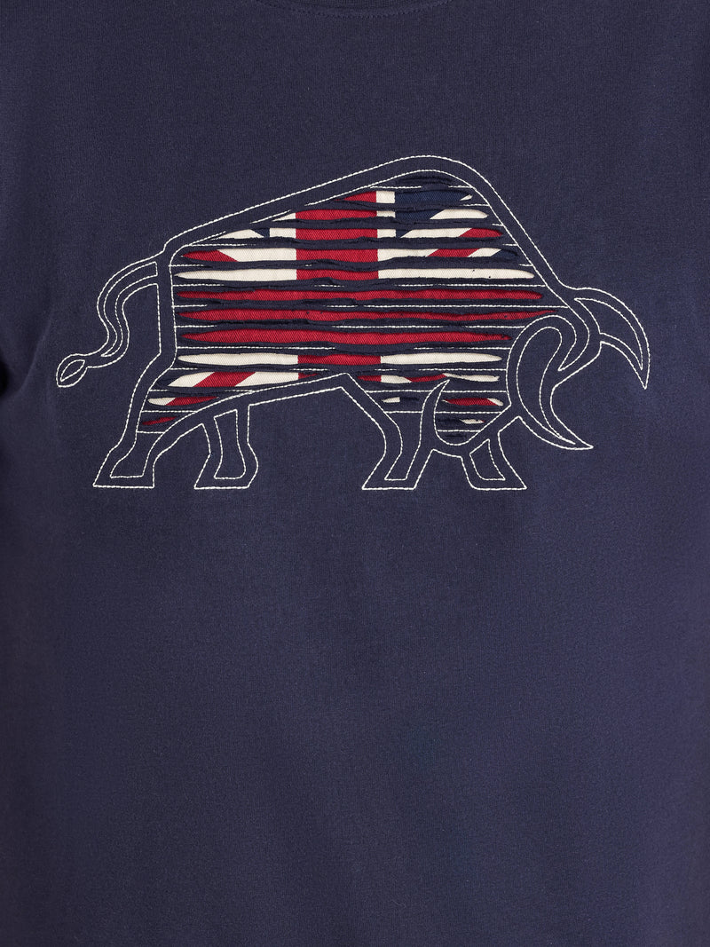 Slash Bull T-Shirt - Navy