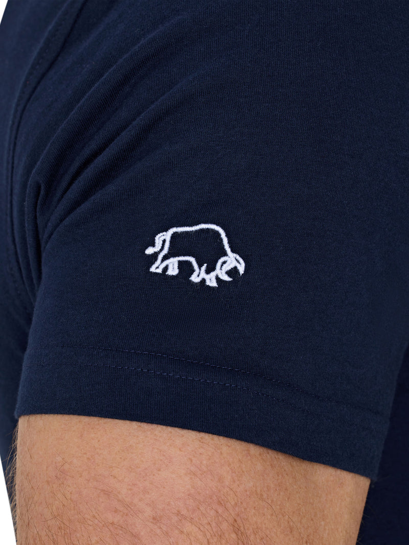 Outburst Union Jack Bull T-Shirt - Navy