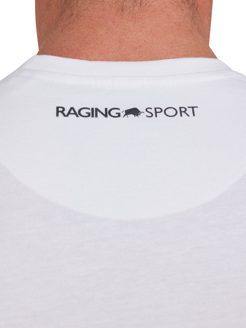 RB Sport Block Bull Graphic T-Shirt - White
