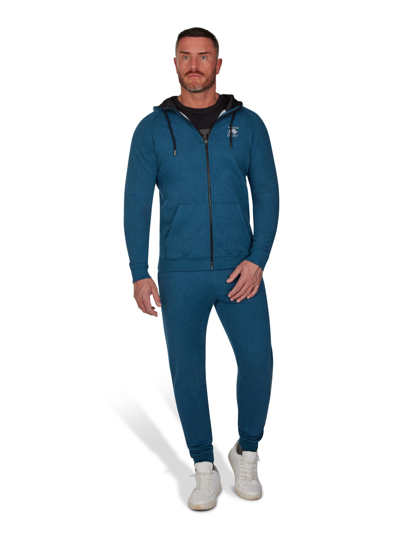 RB Sport Zip Thru Hoodie - Peacock Blue