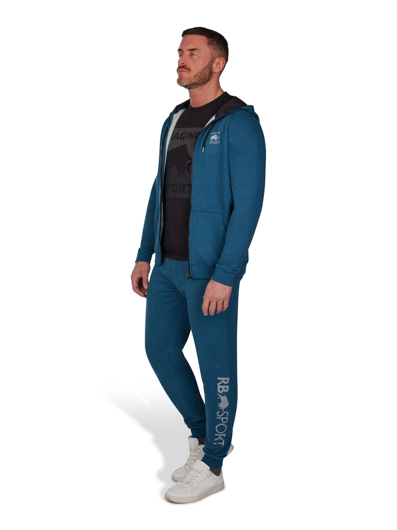 RB Sport Zip Thru Hoodie - Peacock Blue