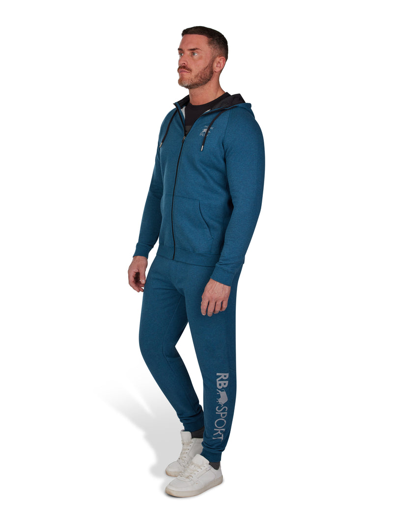 RB Sport Zip Thru Hoodie - Peacock Blue
