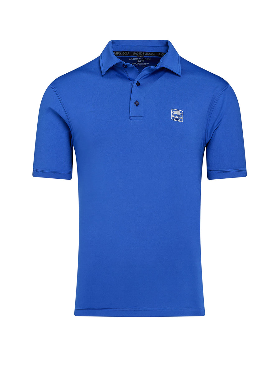Golf Tech Polo Shirt Cobalt Blue Raging Bull Clothing