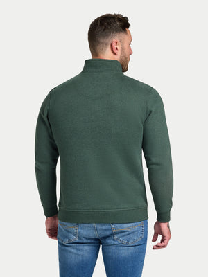 Classic Jersey Quarter Zip Sweat - Forest