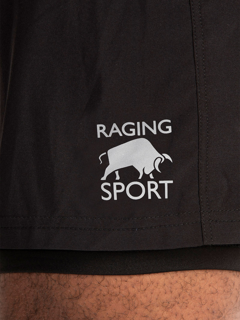 Performance 2 In 1 Short - Black