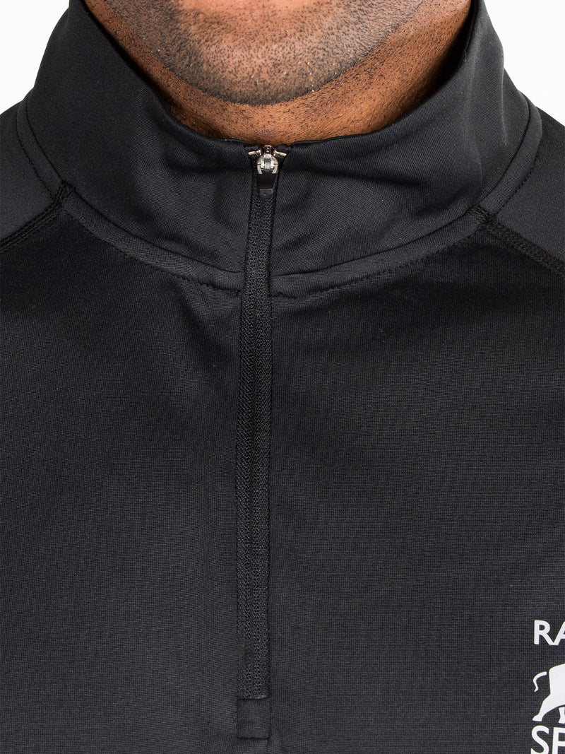 Performance Long Sleeve Quarter Zip - Black