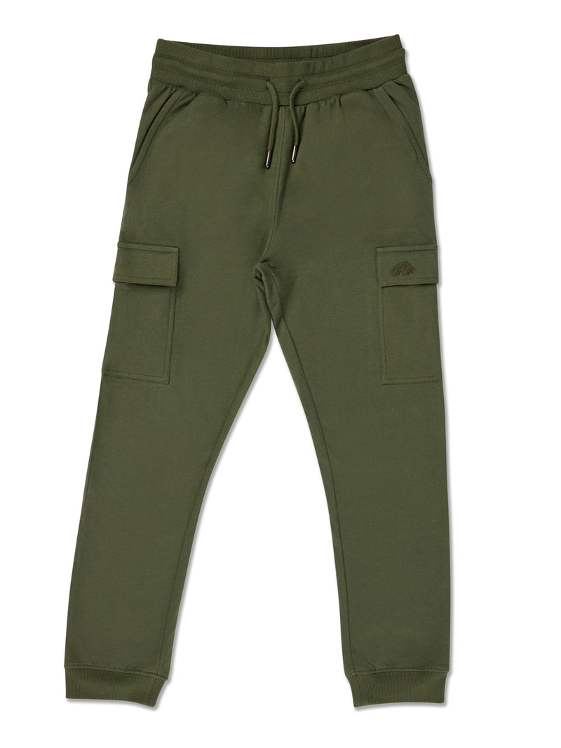 Cuffed Cargo Jogger - Army Green