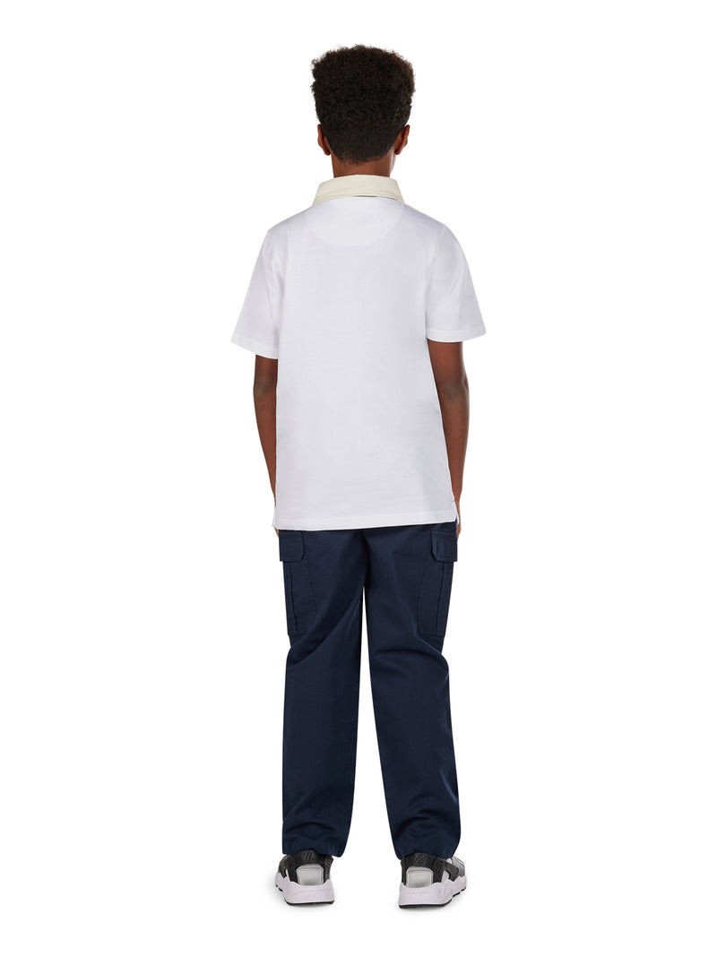 Short Sleeve Crest Rugby - White