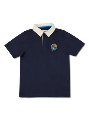 Short Sleeve Crest Rugby - Navy