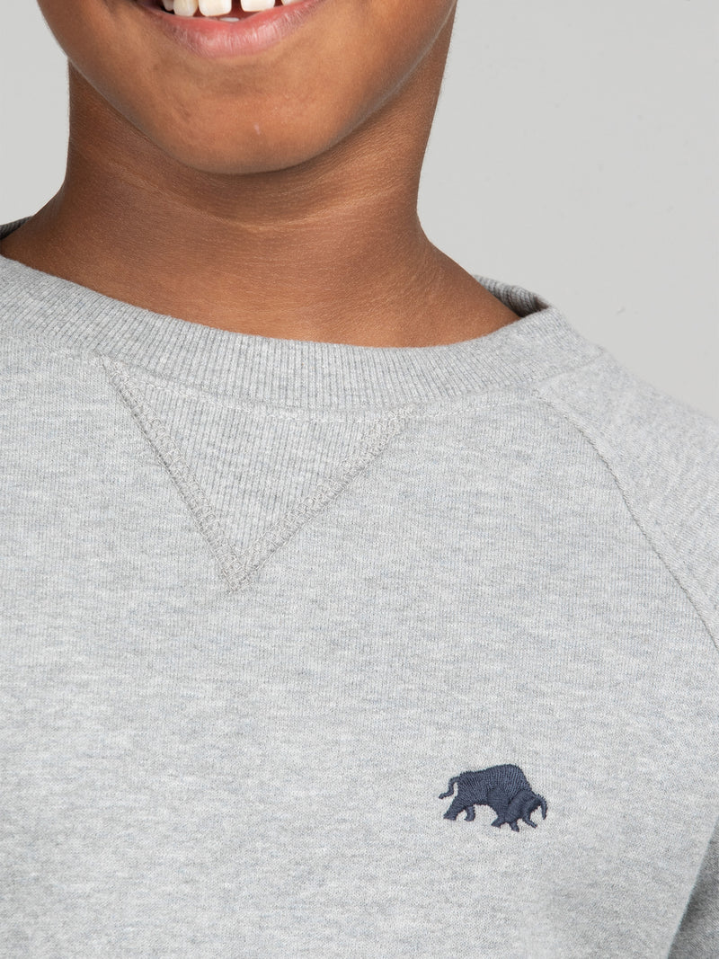 Signature Crew Neck Sweat - Grey Marl