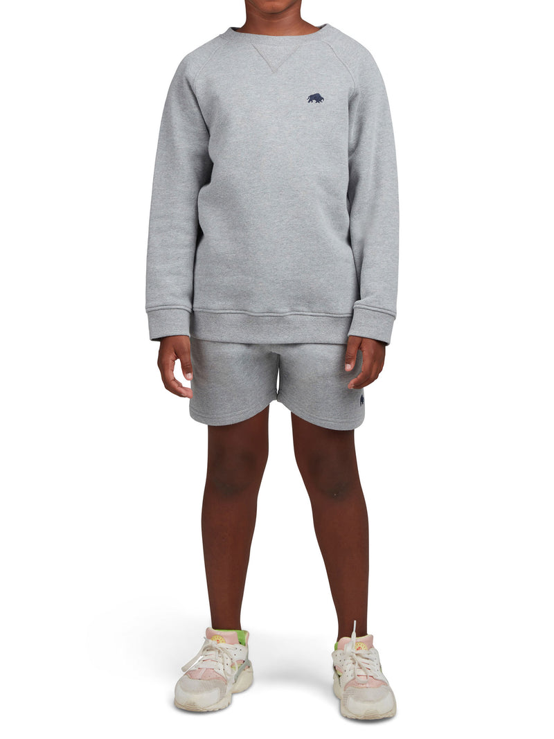 Signature Crew Neck Sweat - Grey Marl