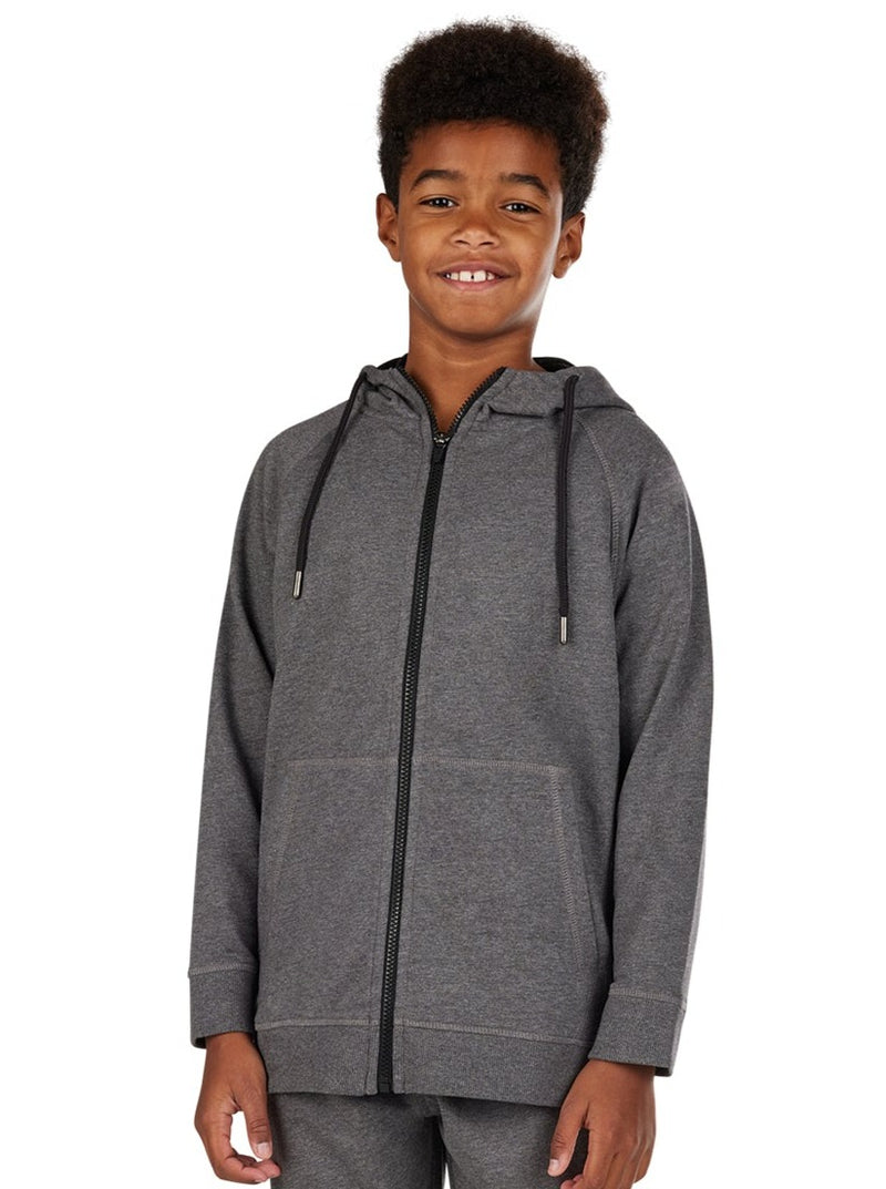 Zip Thru Hoodie - Dark Grey