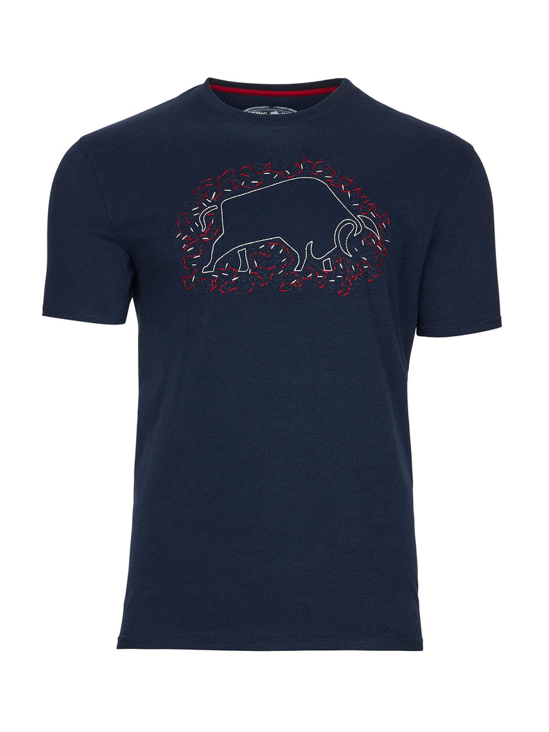 Scatter Stitch T-Shirt - Navy