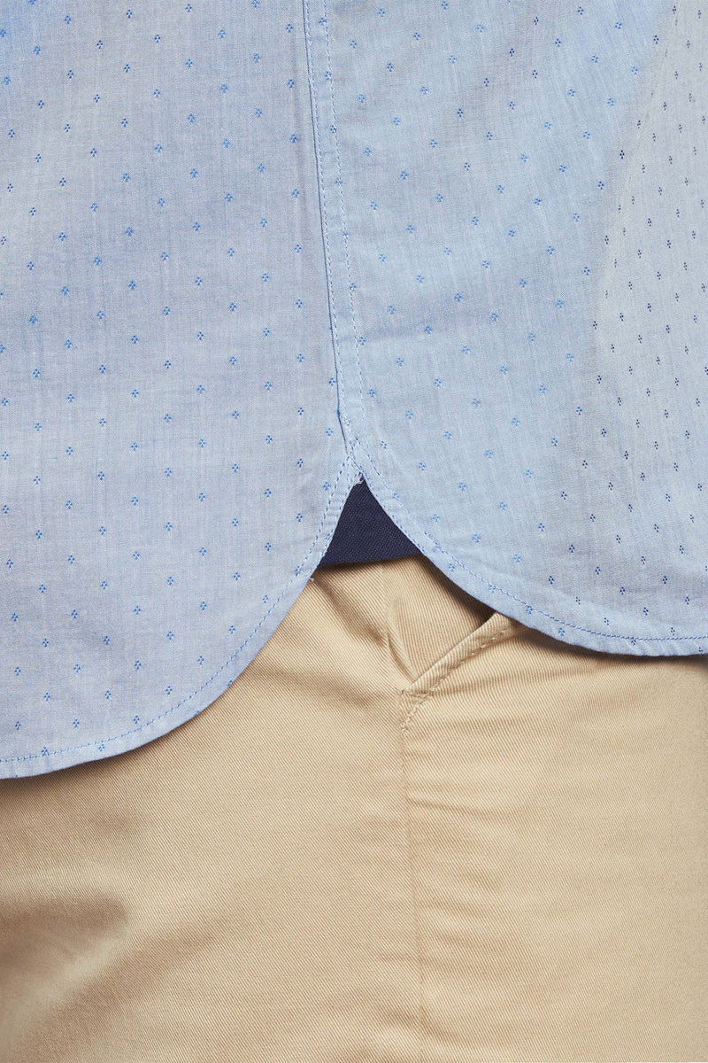 Short Sleeve Dobby Shirt - Sky Blue