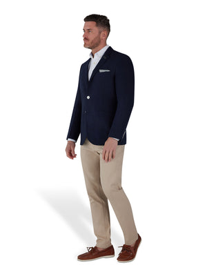 Linen Blazer - Navy