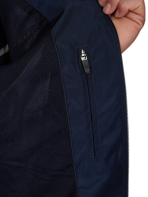 Showerproof Zip Through Kangaroo Jacket - Navy