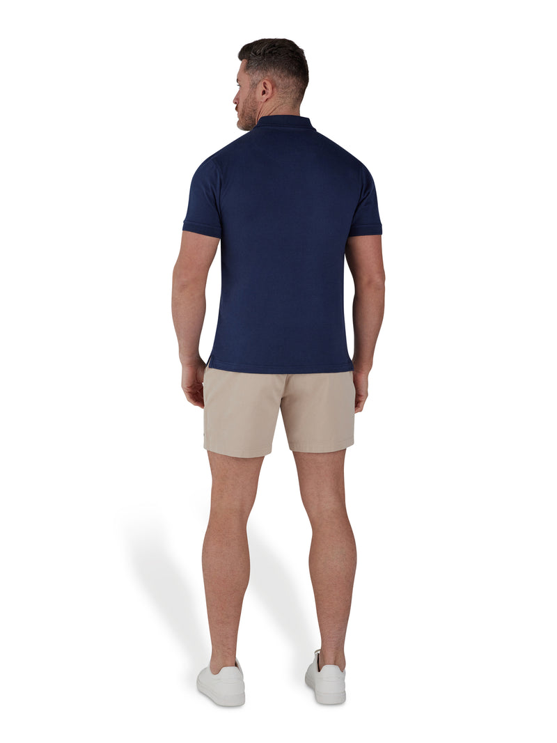 Number 3 Jersey Polo - Navy