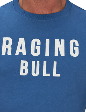 RB Applique Crew Neck Sweat - Mid Blue
