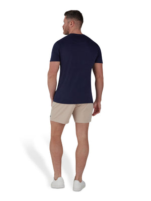 Beach Rugby Pattern T-Shirt - Navy
