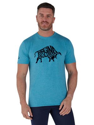 Flock Bull T-Shirt - Turquoise
