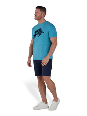 Flock Bull T-Shirt - Turquoise
