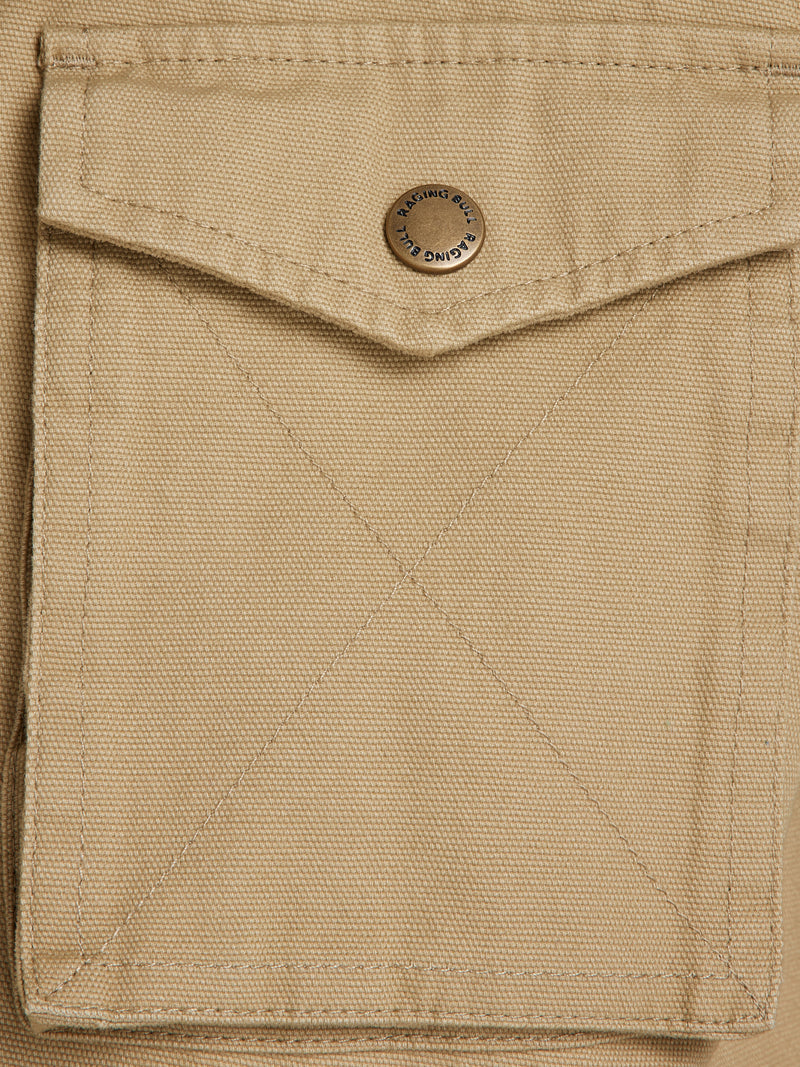 Canvas Twill Field Jacket - Tan